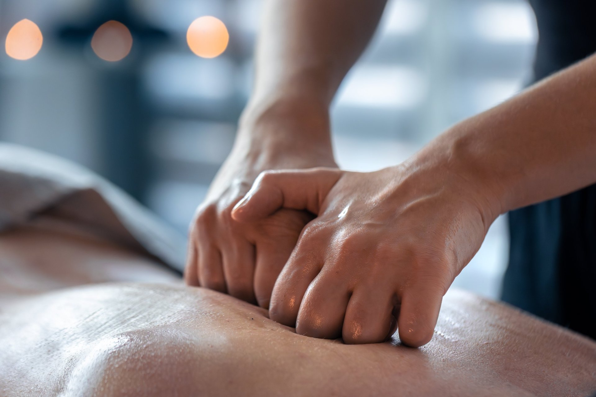 Professional massage therapy session